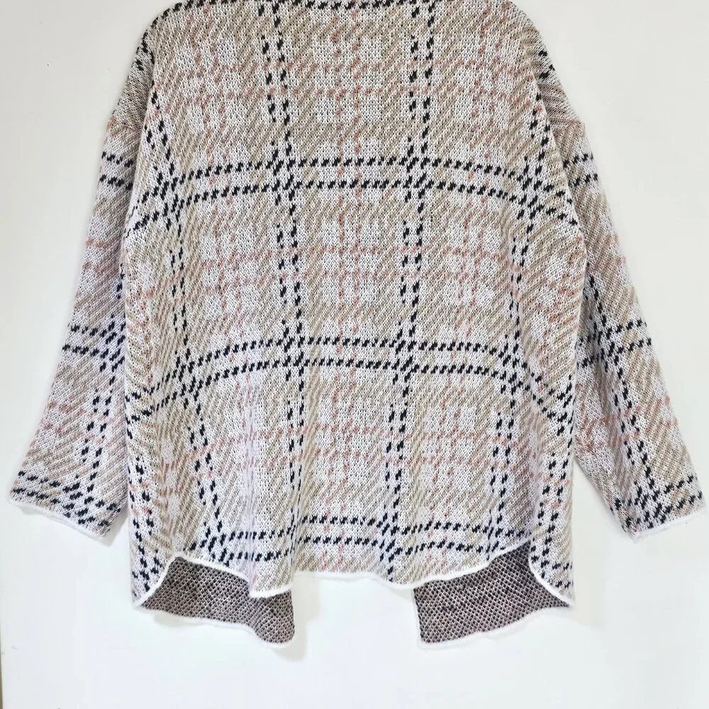 By Design Tan‎ Striped Cardigan Large
